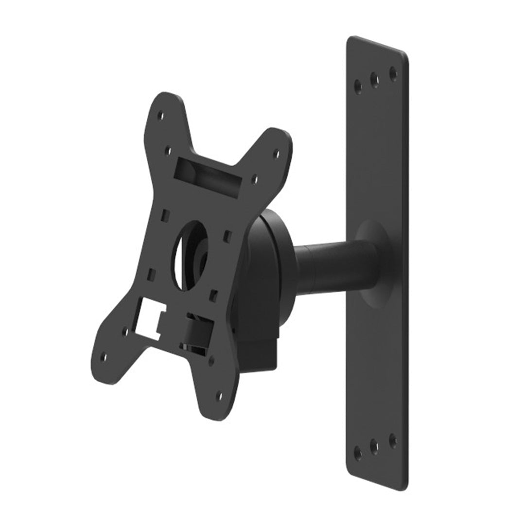 The adjustable monitor bracket for secure VESA mounting (75x75mm, 100x100mm), supports up to 25kg, with 20-degree movement.