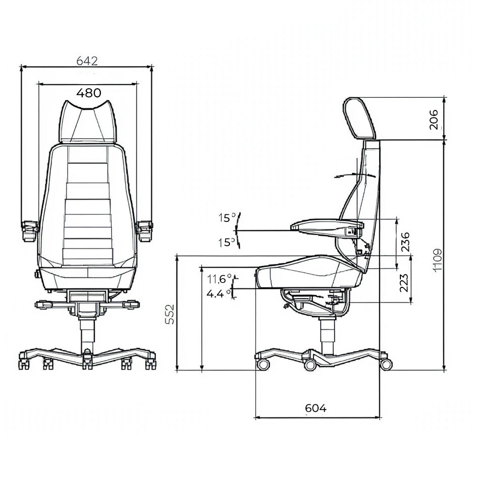 KAB Controller 24/7 Office & Control Room Chair